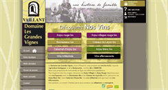 Desktop Screenshot of domainelesgrandesvignes.com