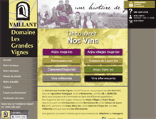 Tablet Screenshot of domainelesgrandesvignes.com